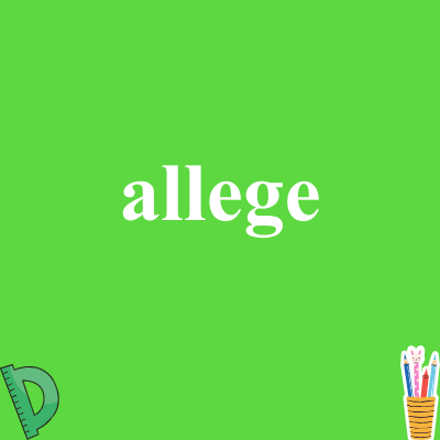 allege