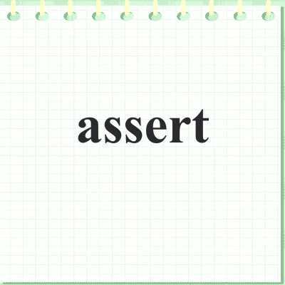 assert