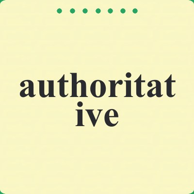authoritative