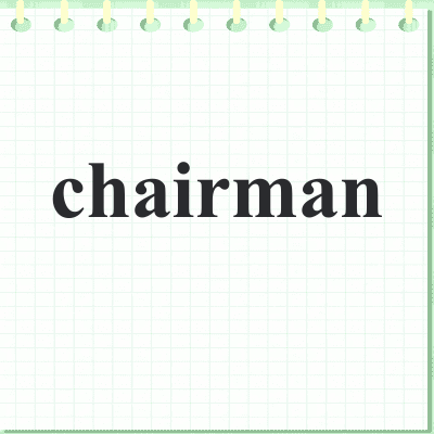 chairman