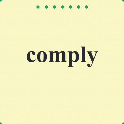 comply