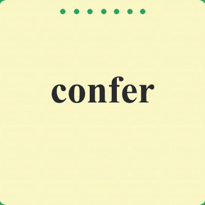 confer
