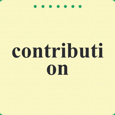 contribution