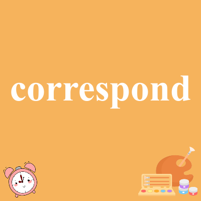 correspond