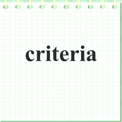 criteria
