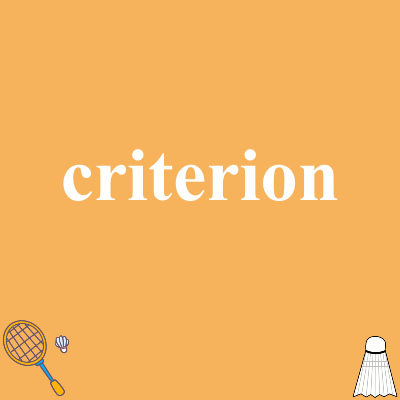 criterion