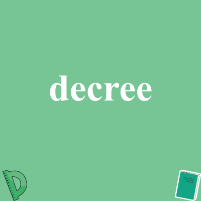 decree