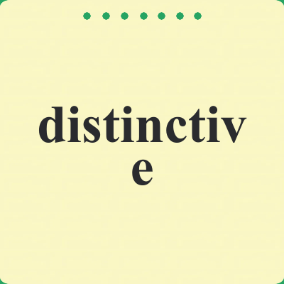 distinctive