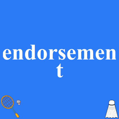 endorsement