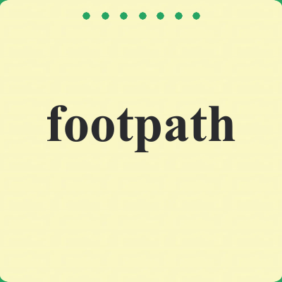 footpath