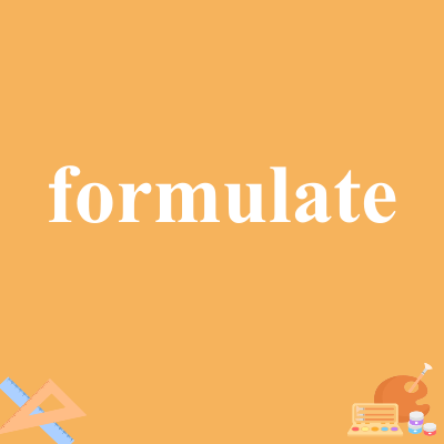 formulate
