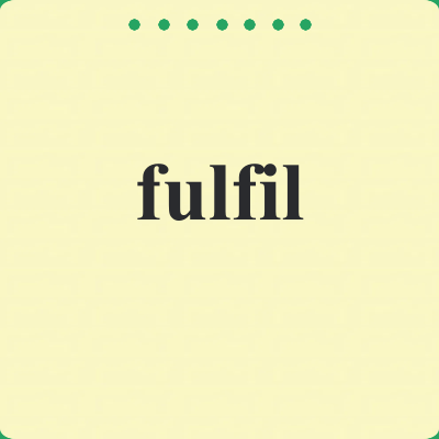 fulfil