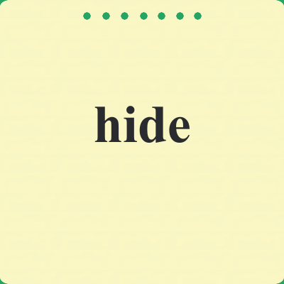 hide
