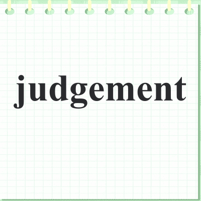 judgement