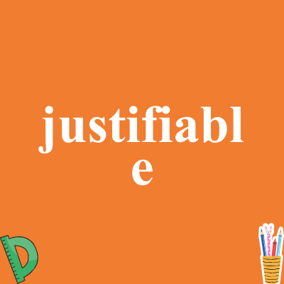 justifiable