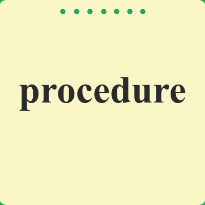 procedure