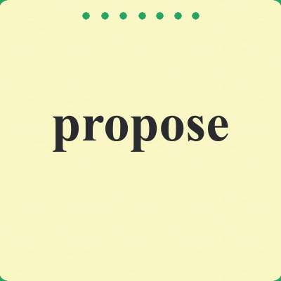 propose