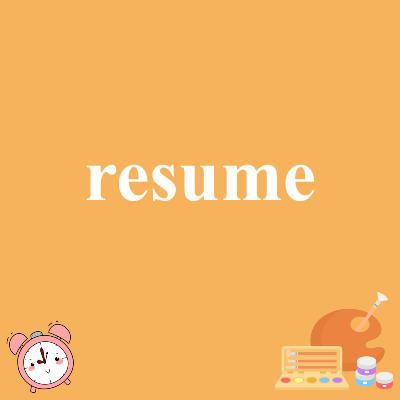 resume