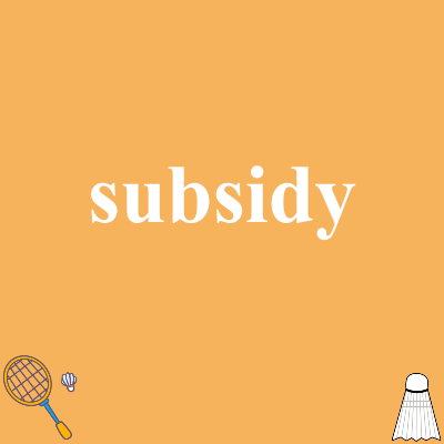 subsidy